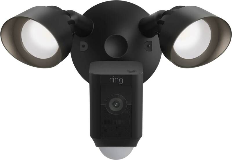 Ring Beveiligingscamera Floodlight Bedraad 1080p Hd-video Zwart