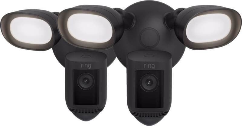 Ring Floodlight Cam Wired Pro Zwart Duo-Pack