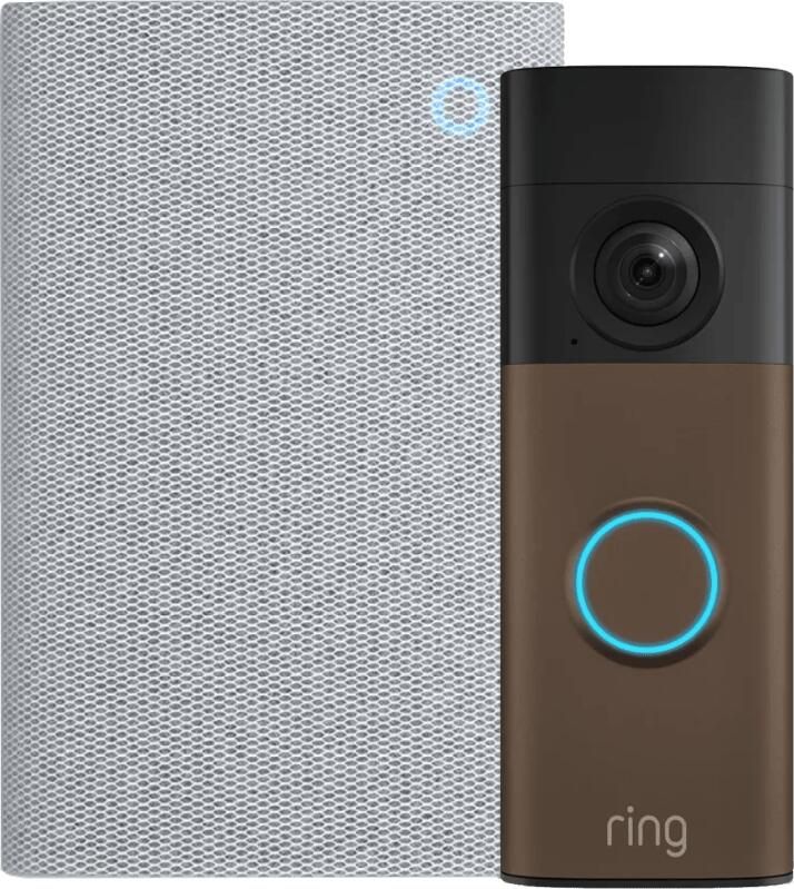 Ring Batterij Video Deurbel 2e Generatie Bruin + Chime