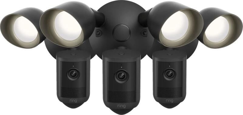 Ring Floodlight Camera 2e Generatie Zwart 3-Pack