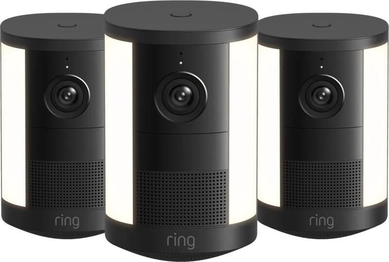 Ring Spotlight Camera 2e Generatie Batterij Zwart 3-Pack