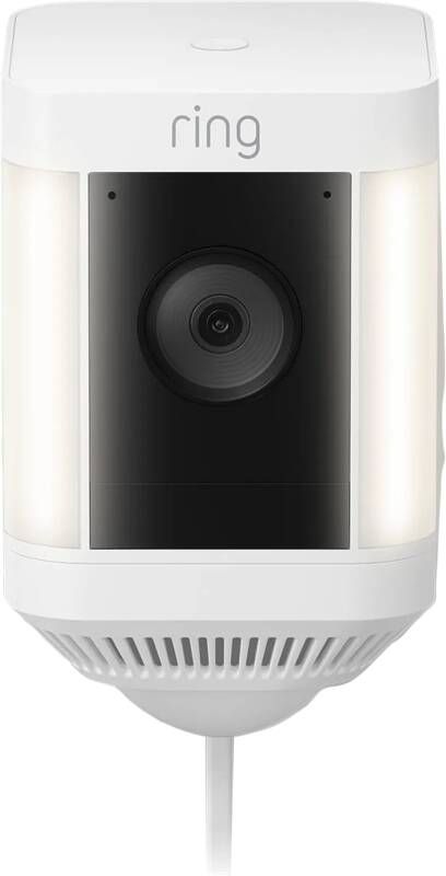 Ring Beveiligingscamera Spotlight Cam Plus Plug-in 1080p Hd-video Wit