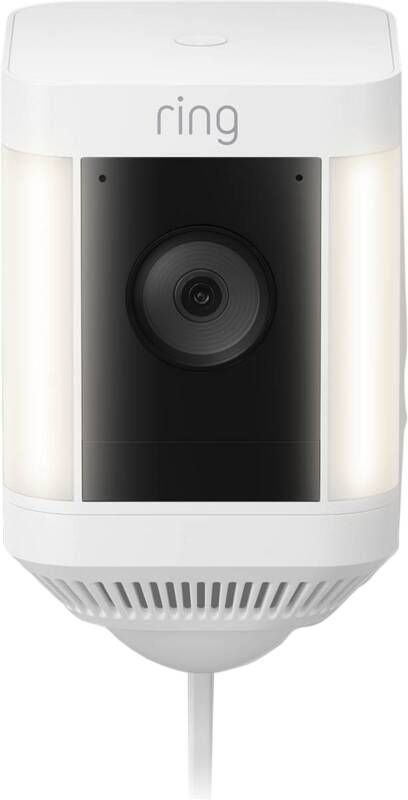 Ring Beveiligingscamera Spotlight Cam Plus Plug-in 1080p Hd-video Wit