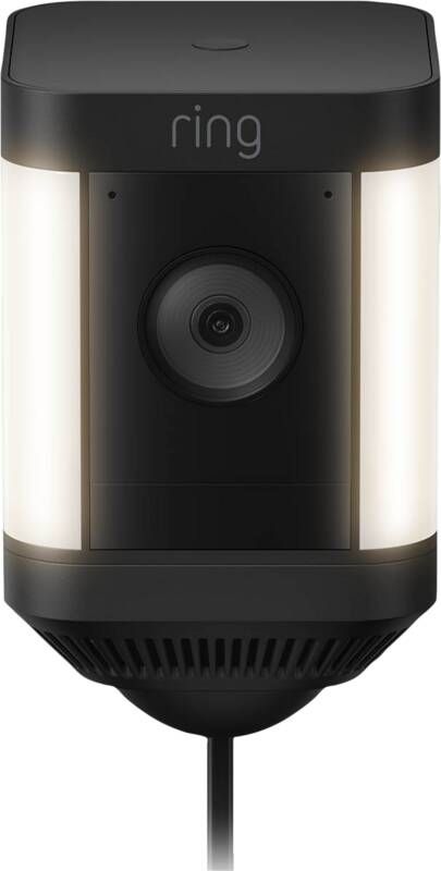 Ring Beveiligingscamera Spotlight Cam Plus Plug-in 1080p Hd-video Zwart