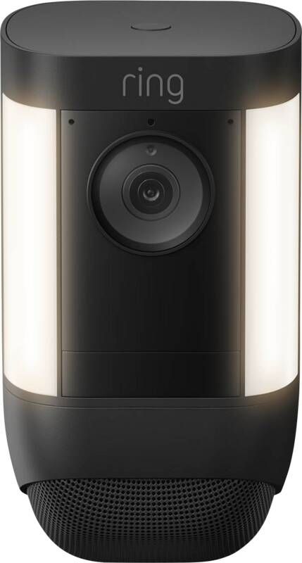 Ring Beveiligingscamera Spotlight Cam Pro Op Batterij 1080p Hd-video Zwart