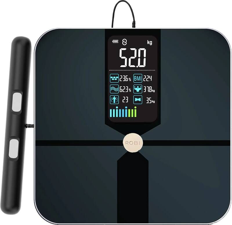 Robi Products Robi S11 Personenweegschaal met Segmentale Lichaamsanalyse Zwart