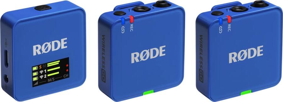 Rode Wireless Go III Blauw | Microfoons | Fotografie Studio | 0698813016549