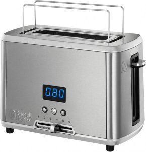 Deal Online Russel Hobbs 24200-56 Toaster Compact Home Geborsteld Roestvrij Staal 1550w