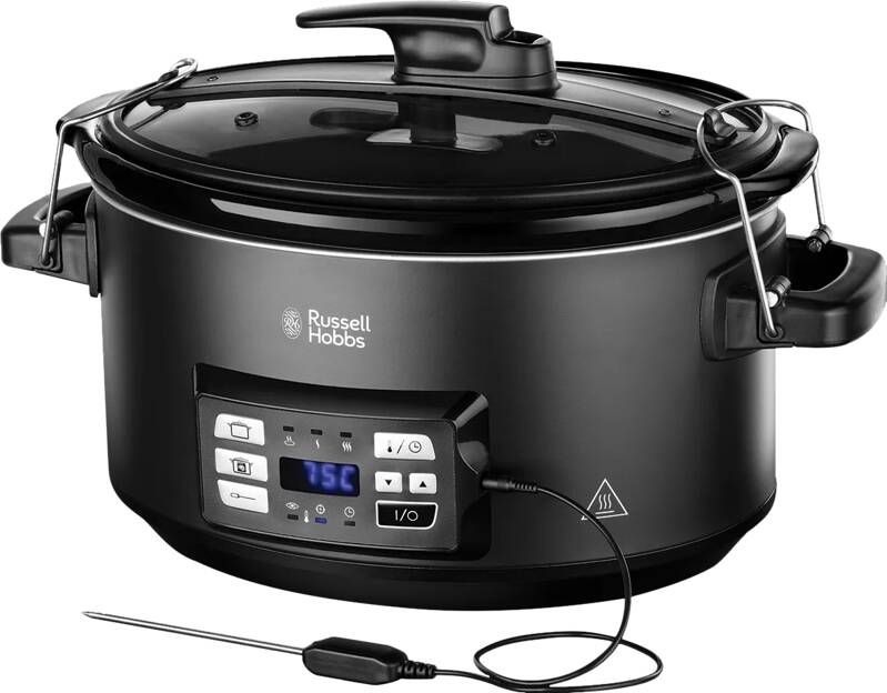 Russell Hobbs 25630-56 3in1 Slowcooker Sous Vide-functie Koken op lage temperatuur Temperatuursonde Langzaam koken