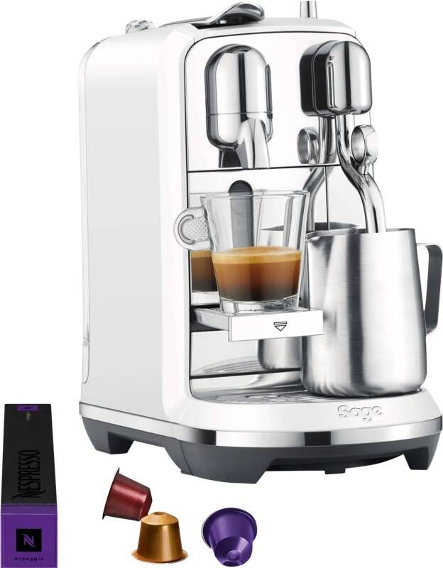 Sage Nespresso Creatista Plus SNE800SST2ENL1 Koffiecupmachine Sea Salt (wit)
