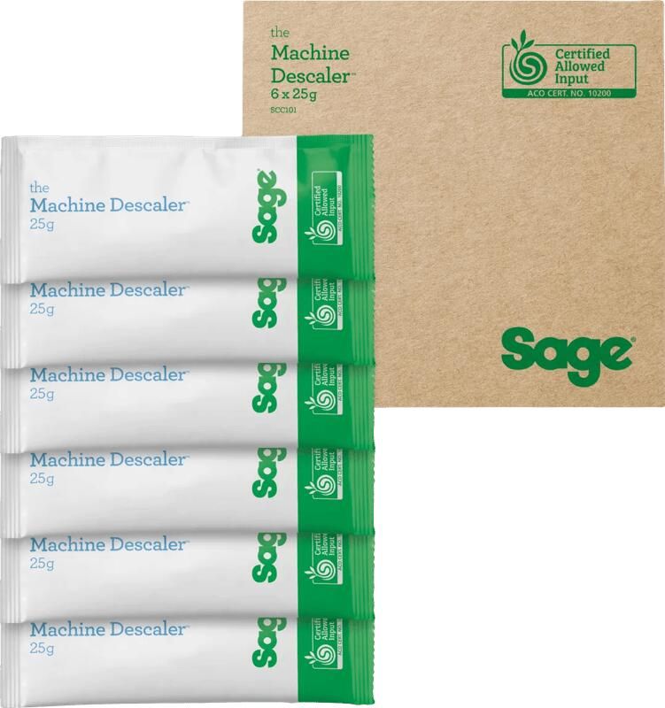 Sage Organic Ontkalker SCC101NEU0ZEU1 6-pack Koffie accessoire