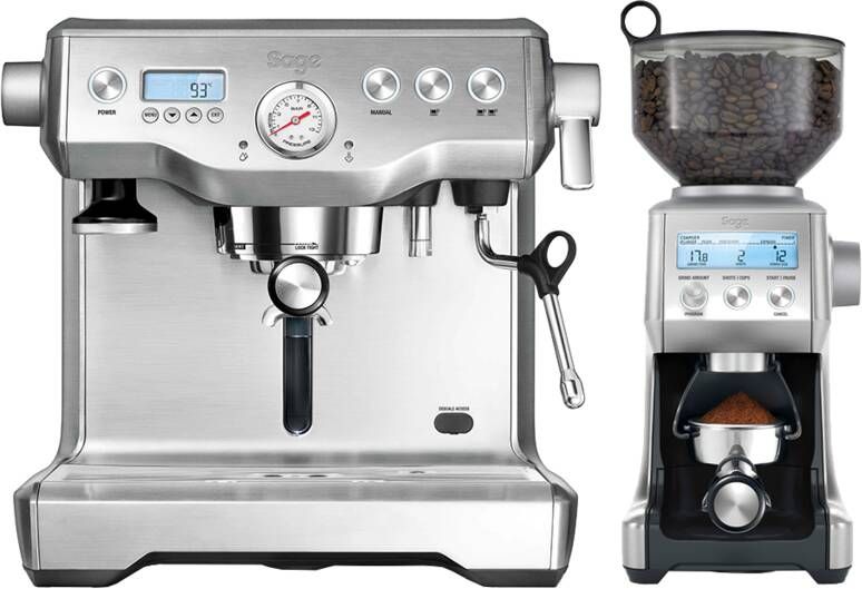 Sage THE DYNAMIC DUO Espresso apparaat Rvs