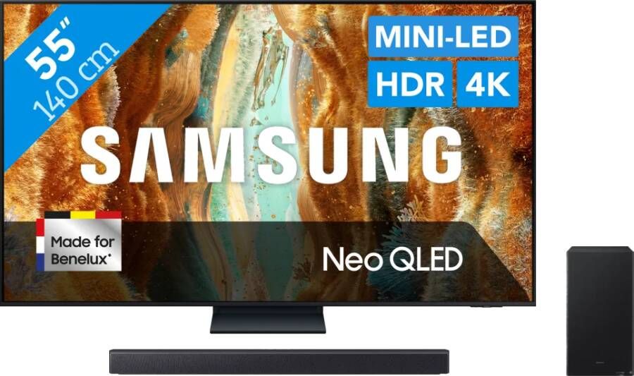 Samsung 55" Neo QLED QN73F 4K (2025) + HW-B450F (2025)