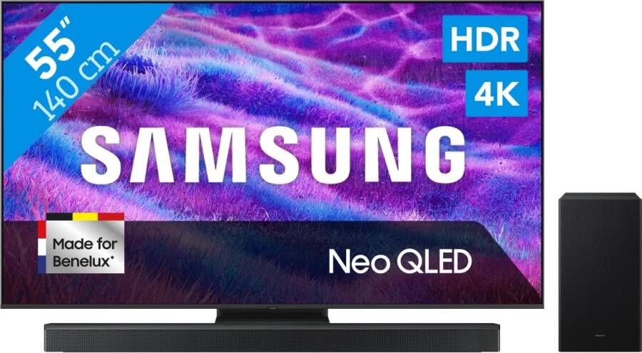 Samsung 55" Neo QLED QN82F 4K (2025) + HW-B750F (2025)
