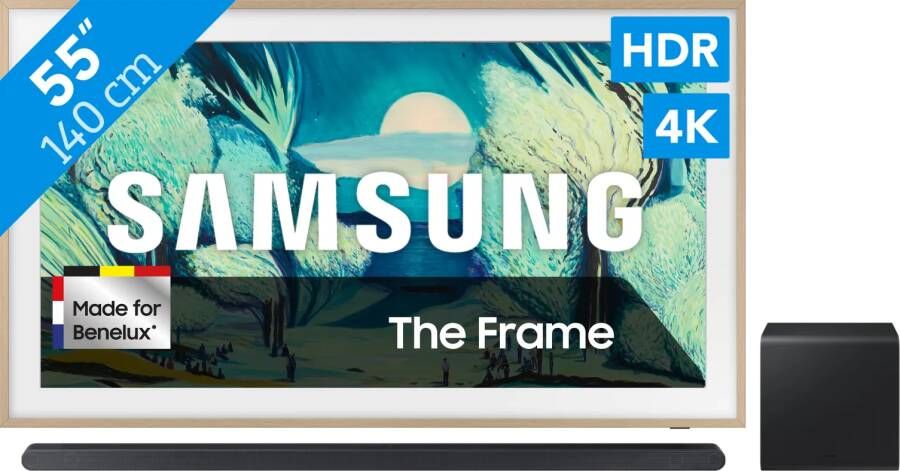 Samsung 55" The Frame LS03FA (2025) + HW-S800D Zwart (2024)