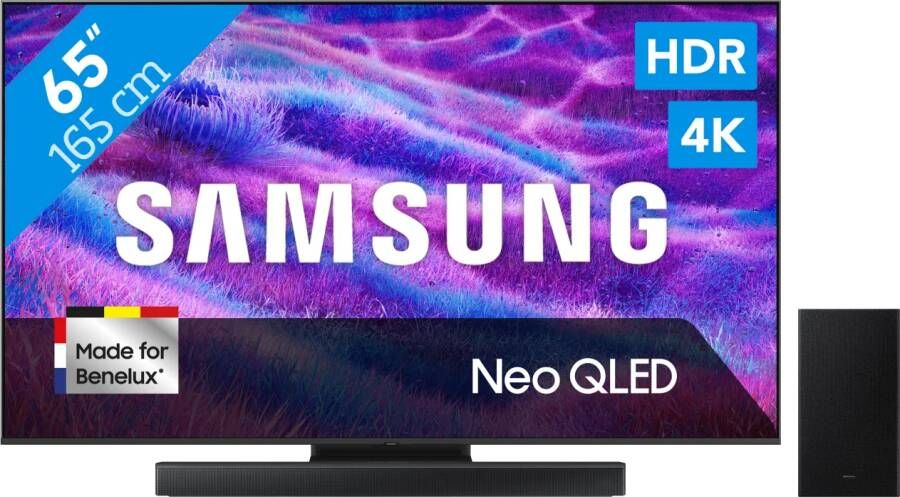 Samsung 65" Neo QLED QN82F 4K (2025) + HW-B66CF Zwart