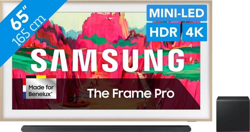 Samsung 65" The Frame Pro LS03FW (2025) + HW-S800D Zwart (2024)