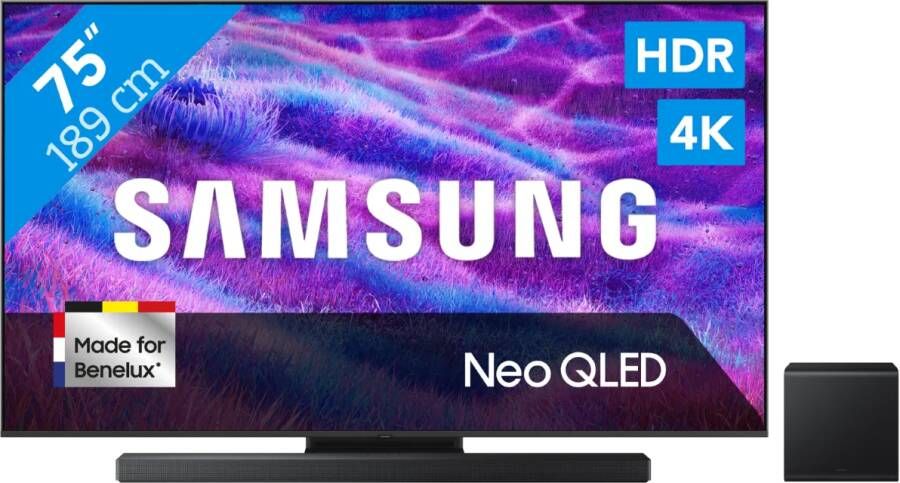 Samsung 75" Neo QLED QN82F 4K (2025) + HW-QS700F (2025)