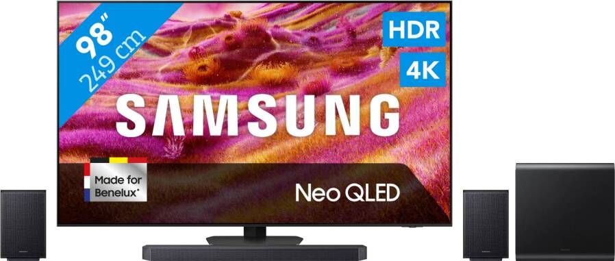 Samsung 98" Neo QLED QN90F 4K (2025) + HW-Q990F (2025)
