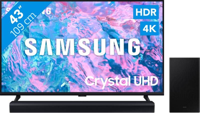 Samsung Crystal UHD 43CU7040 (2024) + Soundbar