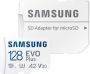 Samsung EVO Plus 128GB microSDXC + SD Adapter Micro SD-kaart Wit - Thumbnail 1