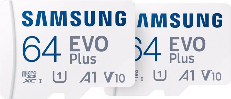 Samsung EVO Plus microSDXC 64GB Duo Pack