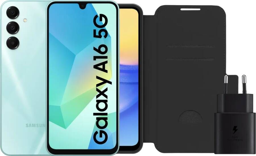 Samsung Galaxy A16 128GB Groen 5G + Accessoirepakket