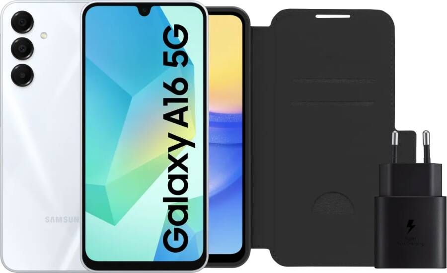 Samsung Galaxy A16 128GB Wit 5G + Accessoirepakket