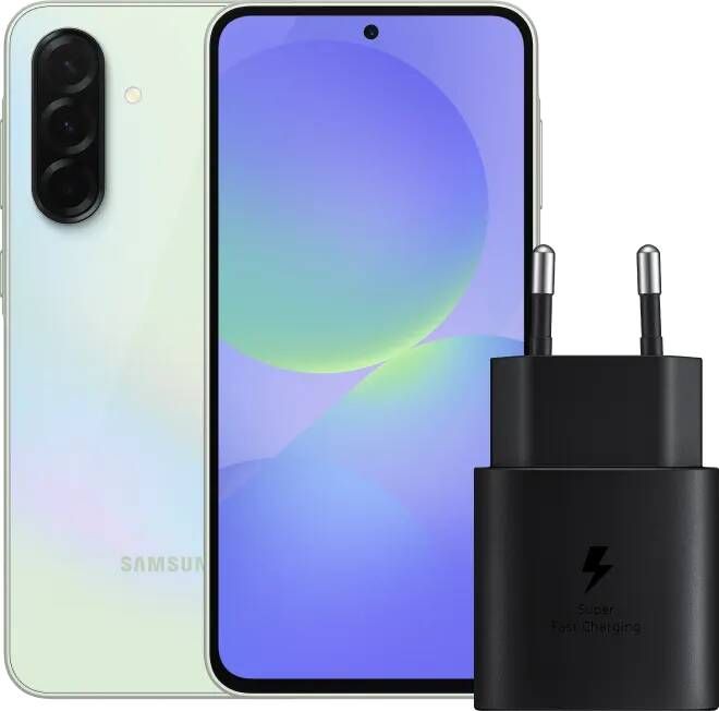 Samsung Galaxy A36 128GB Groen 5G + Oplader 25 Watt Zwart