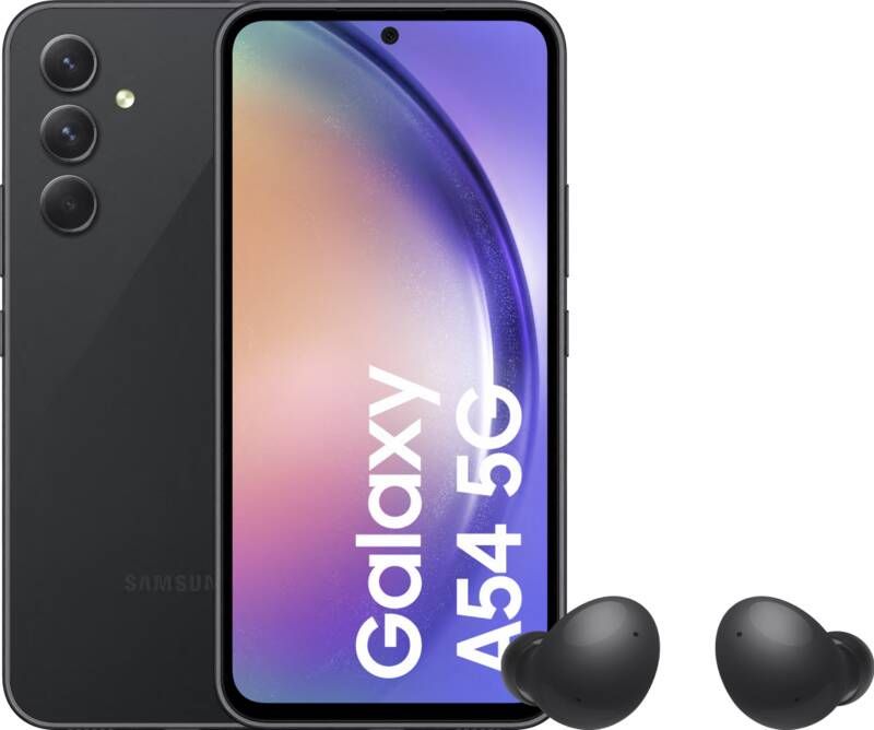 Samsung Galaxy A54 256GB Zwart 5G + Galaxy Buds 2 Zwart