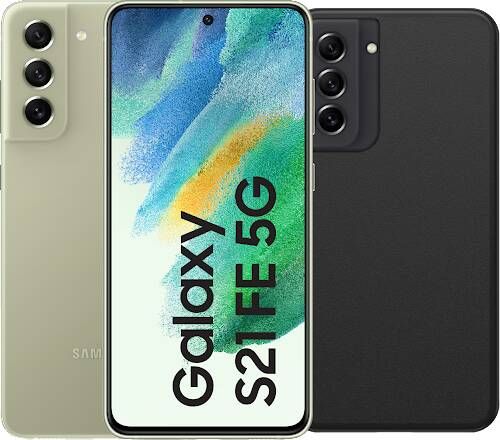 Samsung Galaxy S21 FE 128GB Groen 5G + Otterbox React Back Cover Zwart