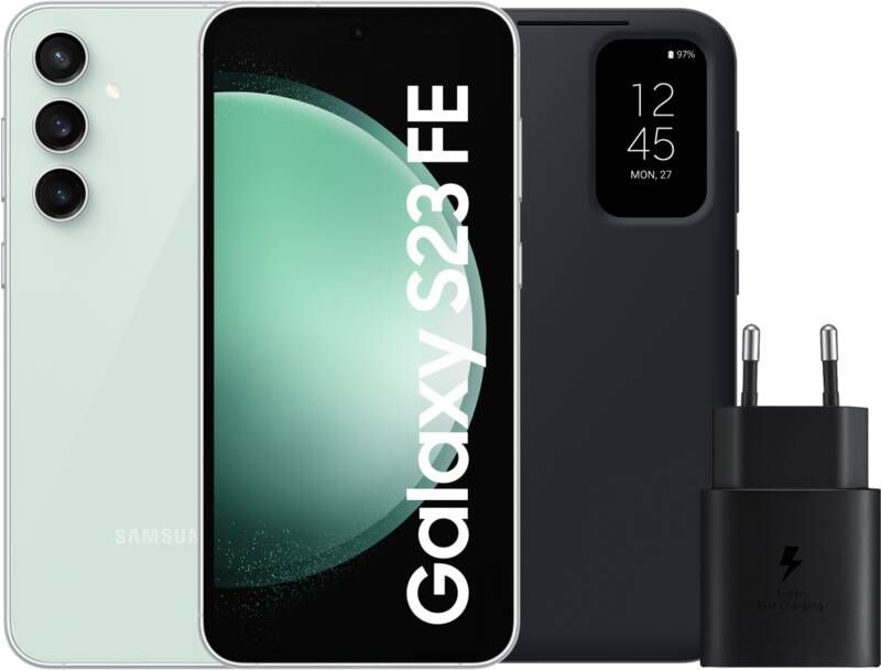 Samsung Galaxy S23 FE 256GB Groen 5G + Accessoirepakket
