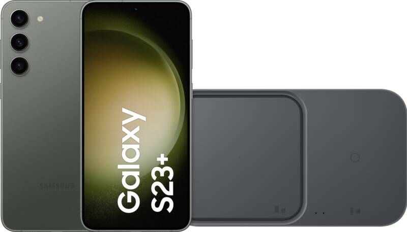 Samsung Galaxy S23 Plus 256GB Groen 5G + Duo Draadloze Oplader 15W