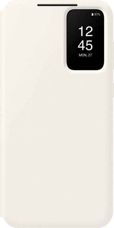 Samsung Galaxy S23 Plus Clear View Book Case Creme