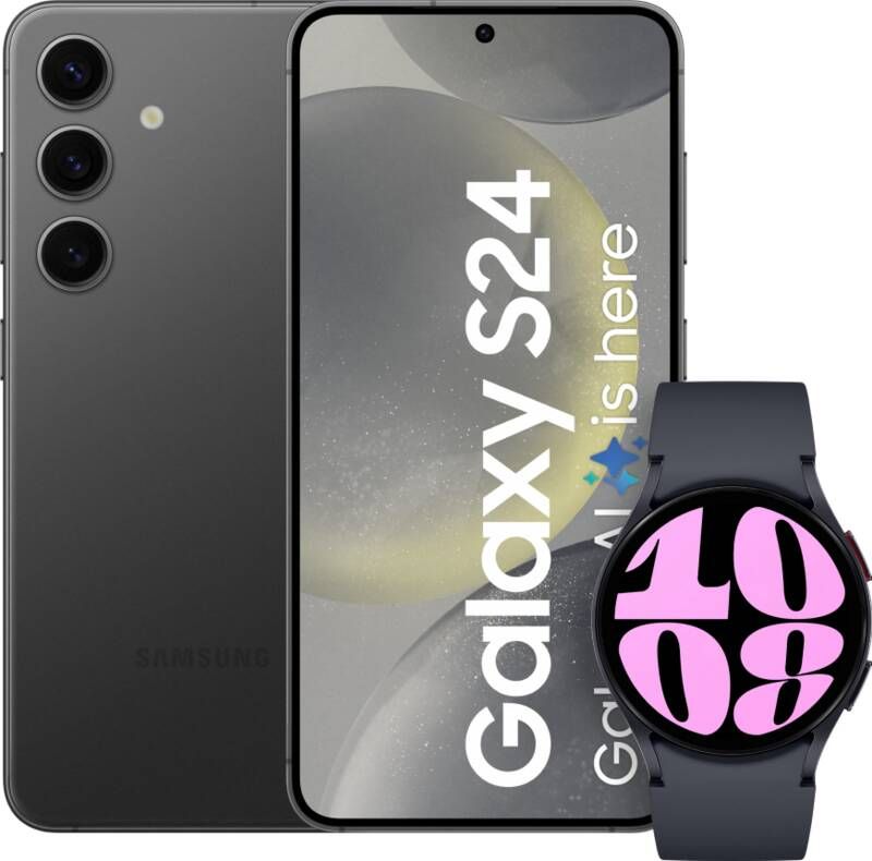 Samsung Galaxy S24 128GB Zwart + Galaxy Watch 6 Zwart 40mm