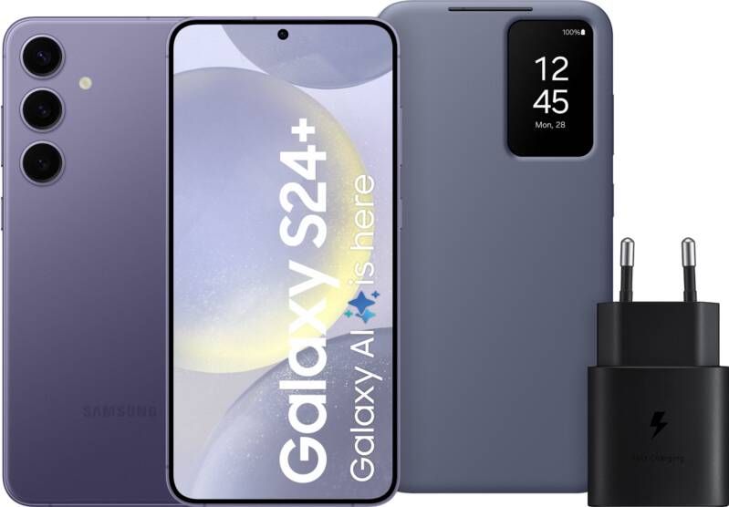 Samsung Galaxy S24 Plus 256GB Paars 5G + Starterspakket