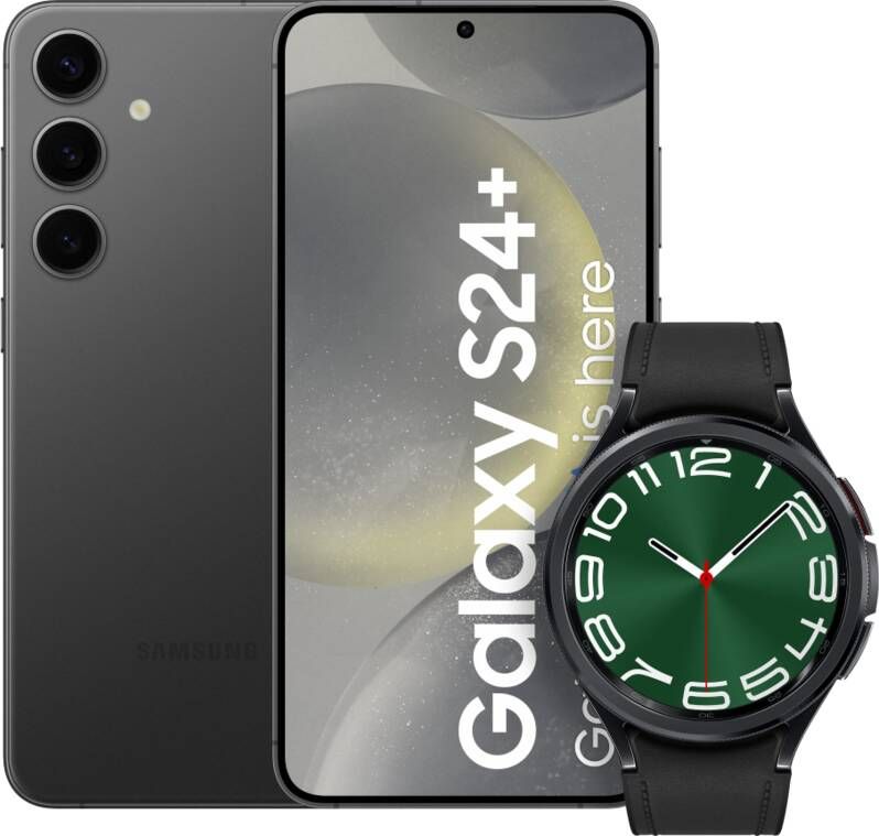 Samsung Galaxy S24 Plus 256GB Zwart 5G + Galaxy Watch 6 Classic Zwart 47mm
