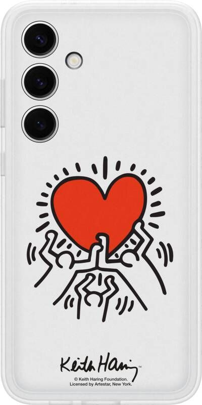 Samsung Galaxy S24 Plus Keith Haring Suit Back Cover Transparant