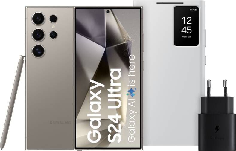Samsung Galaxy S24 Ultra 256GB Grijs 5G + Starterspakket