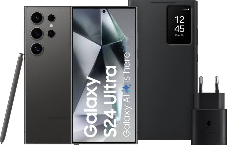 Samsung Galaxy S24 Ultra 256GB Zwart 5G + Starterspakket