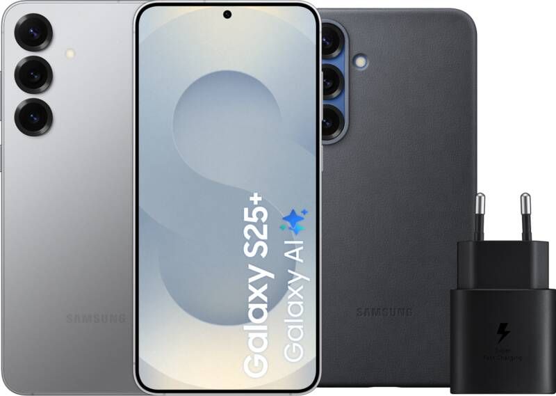 Samsung Galaxy S25 Plus 512GB Zilver 5G + Accessoirepakket