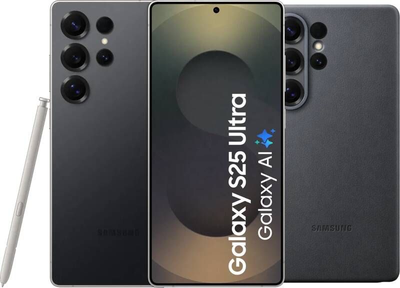 Samsung Galaxy S25 Ultra 256GB Zwart 5G + Kindsuit Back Cover Zwart