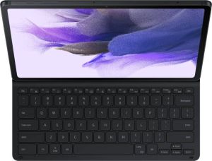 Samsung Book Cover Keyb Slim Black Tab S7+ S7 FE Tablethoesje Zwart