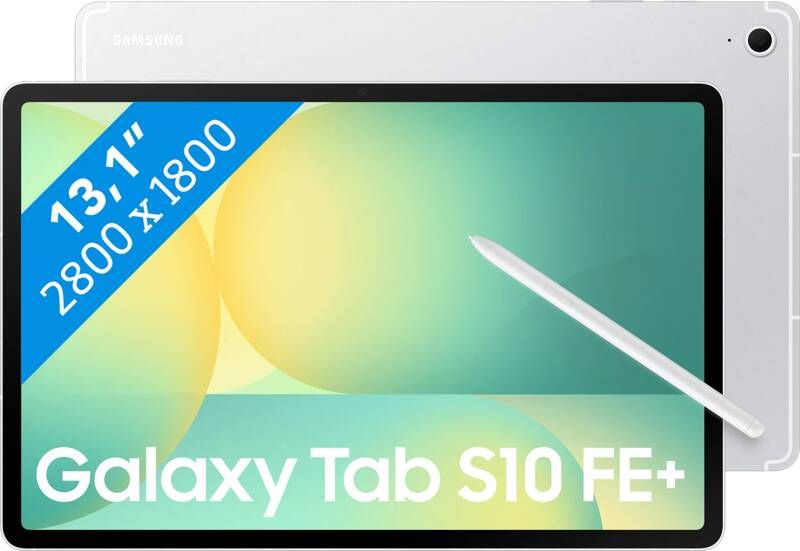 Samsung Galaxy Tab S10 FE Plus 13 1 inch 256GB Wifi Tablet Zilver