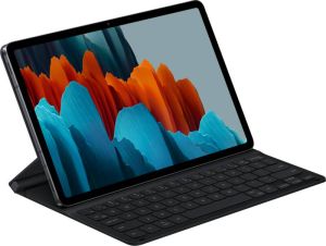 Samsung Book Cover Keyboard voor Tab S7 S8 Tablethoesje Zwart
