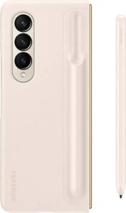 Samsung Galaxy Z Fold 4 Standing Back Cover met S Pen Crème