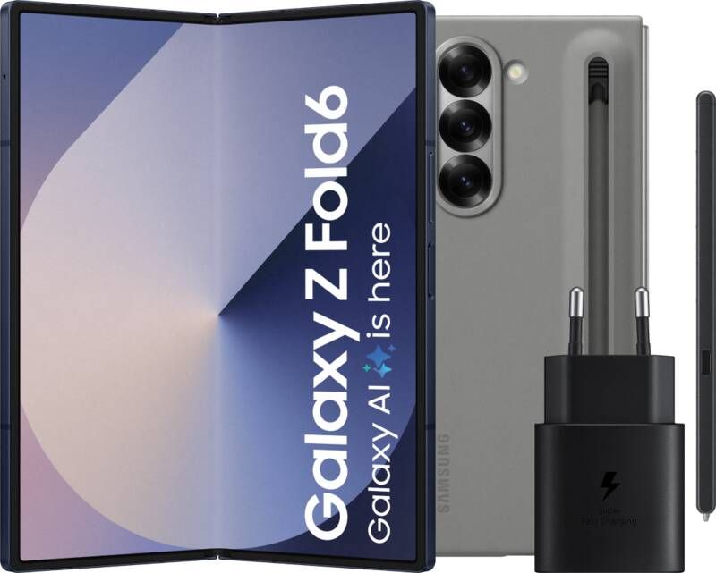 Samsung Galaxy Z Fold 6 256GB Blauw 5G + Accessoirepakket