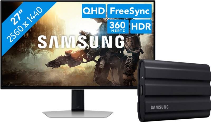 Samsung LS27DG602SUXEN Odyssey G6 OLED + T7 Shield 1