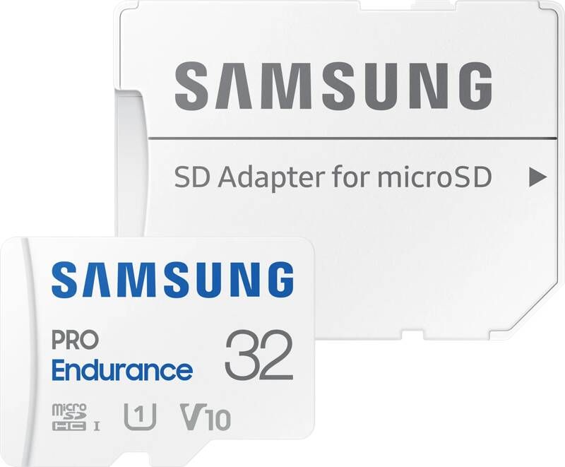 Samsung PRO Endurance + Adapter microSDXC 32GB Micro SD-kaart Wit