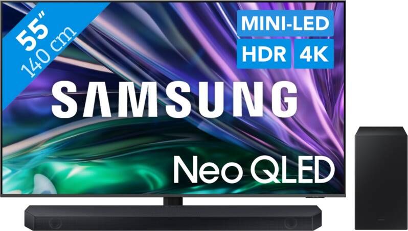Samsung Neo QLED 4K 55QN86D (2024) + HW-Q600C (2023)